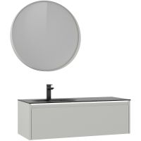 Тумба с раковиной Orka Lisbon 110 подвесная Кашемировая матовая арт-5001435 — фото 2, Тумбы с раковиной