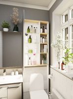 Товар: Шкаф пенал 1MarKa Gaula 60Н над унитазом Графит матовый арт-У92548 - фото 5 Шкаф пенал 1MarKa Gaula 60Н над унитазом Графит матовый арт-У92548 — фото 5, Пеналы для ванной комнаты