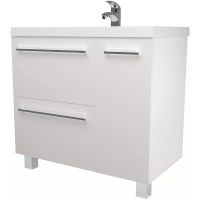 Тумба под раковину 1MarKa Соната 90Н Белый глянец арт-У83680 — фото 1, Тумбы под раковину