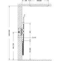 Душевая система Timo Petruma Черная арт-SX-5029/03SM — фото 3, Встраиваемые душевые комплекты