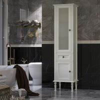 Товар: Шкаф пенал Opadiris Кантара 46 L Слоновая кость арт-00-00004342 - фото 2 Шкаф пенал Opadiris Кантара 46 L Слоновая кость арт-00-00004342 — фото 2, Пеналы для ванной комнаты