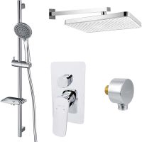 Душевая система Aquatek Вега Хром арт-AQ1074CR — фото 1, Встраиваемые душевые комплекты