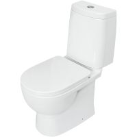 Унитаз-компакт Sanita Luxe Fest SL DM с бачком и сиденьем Микролифт арт-WC.CC/Fest/2-DM/WHT.G/S1 — фото 1, Напольные унитазы