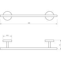 Полотенцедержатель Migliore Fortis Черный матовый арт-31766 — фото 2, Полотенцедержатели