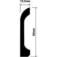 Товар: Плинтус HIWOOD 2000x98x19,5 мм арт-B98V1 - фото 2 Плинтус HIWOOD 2000x98x19,5 мм арт-B98V1 — фото 2, Плинтуса напольные