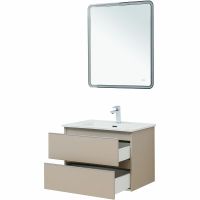 Тумба под раковину Aquanet Вега 70 подвесная Бежевая арт-329584 — фото 11, Тумбы под раковину