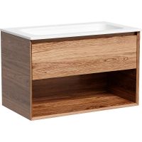 Тумба под раковину Sancos Marmi 1.0 80 подвесная Дуб чарльстон арт-MR1.080ECH — фото 15, Тумбы под раковину