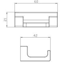 Товар: Двойной крючок Rav Slezak Nil Хром арт-NLA0102 - фото 2 Двойной крючок Rav Slezak Nil Хром арт-NLA0102 — фото 2, Крючки для полотенец