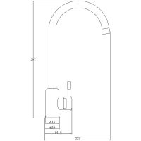 Смеситель для кухни ZorG Steel Hammer Нержавеющая сталь арт-SH 5188 INOX — фото 2, Смесители для кухни
