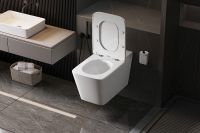 Унитаз Abber Rechteck подвесной с сиденьем Микролифт арт-AC1202P — фото 8, Умные унитазы