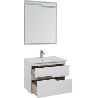 Товар: Комплект мебели для ванной Aquanet Модена 75 Белый глянец арт-199306 - фото 6 Комплект мебели для ванной Aquanet Модена 75 Белый глянец арт-199306 — фото 6, Комплекты мебели для ванной