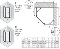 Душевой уголок New Trendy New Soleo Black 100х80 R профиль Черный стекло прозрачное арт-K-0615 — фото 8, Душевые уголки трапеция
