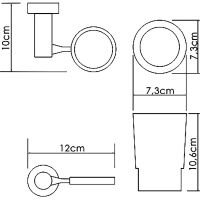 Товар: Стакан для зубных щеток WasserKRAFT Хром арт-K-28228 - фото 3 Стакан для зубных щеток WasserKRAFT Хром арт-K-28228 — фото 3, Стаканы для зубных щеток