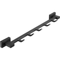 Вешалка для полотенец Belz B903 Черная матовая арт-B90315-5 — фото 1, Крючки для полотенец