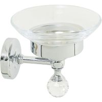 Мыльница Migliore Amerida Хром с кристаллом Swarovski арт-16575 — фото 1, Мыльницы