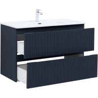 Тумба под раковину Aquanet Джейн 100 подвесная Маренго арт-335431 — фото 4, Тумбы под раковину