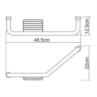 Поручень WasserKRAFT Хром арт-K-1077L — фото 3, Поручни для ванной