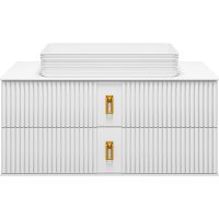 Тумба с раковиной Brevita Sevilla 105 подвесная Белая глянцевая арт-УТ000022660 — фото 2, Тумбы с раковиной