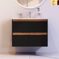 Тумба под раковину AM.PM X-Joy 80 подвесная Черная матовая арт-M85AFHX0802BM — фото 8, Тумбы под раковину