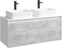 Корпус тумбы под раковину Aqwella 5 Stars Mobi 120 подвесной Белый арт-MOB0112W — фото 2, Тумбы под раковину