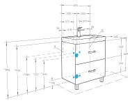 Товар: Тумба под раковину Aquaton Америна 67 Н Белая глянцевая арт-1A169301AM010 - фото 6 Тумба под раковину Aquaton Америна 67 Н Белая глянцевая арт-1A169301AM010 — фото 6, Тумбы под раковину