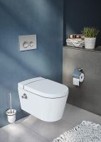Унитаз биде Vitra Nest подвесной с сиденьем Микролифт арт-5176B003-6233 — фото 9, Подвесные унитазы