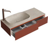 Тумба под раковину Kerama Marazzi Magica 120 MA.120.2\VR.M подвесная Венецианский красный арт-MA.120.2\VR.M — фото 4, Тумбы под раковину