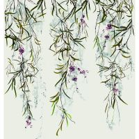 Панно Marburg Crush Motion Винил на флизелине (2,1*2,7) Бежевый/Разноцветный, Листья/Цветы арт-63453 — фото 1, Обои для стен