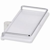 Товар: Полка корзина Kludi Cockpit Хром Белая арт-6410110-00 - фото 1 Полка корзина Kludi Cockpit Хром Белая арт-6410110-00 — фото 1, Полки для ванной и душа