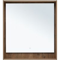 Зеркало Aquanet Милан 80 с подсветкой Дуб рустикальный с сенсорным выключателем арт-336400 — фото 3, Зеркала в ванную комнату