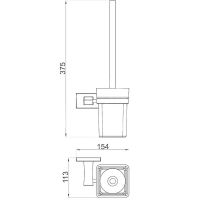 Ершик для унитаза Gappo Хром арт-G0710 — фото 2, Ершики для унитаза
