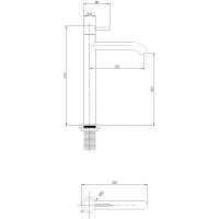 Смеситель для раковины Abber Wasser Kreis Розовое золото арт-AF8111RG — фото 3, Смесители для раковины