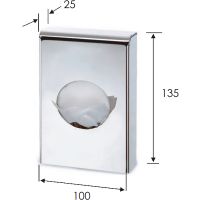 Диспенсер для гигиенических пакетов Remer Хром арт-RB496CR — фото 2, Диспенсеры для гигиенических пакетов