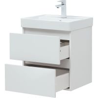 Тумба под раковину Aquanet Вега 50 подвесная Белый глянец арт-308332 — фото 7, Тумбы под раковину