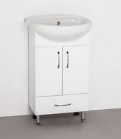 Тумба под раковину Style Line Эко Стандарт 9 1 Б Канны 50 Белый глянец арт-ЛС-00000096 — фото 3, Тумбы под раковину