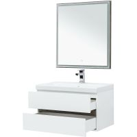 Комплект мебели для ванной Aquanet Беркли 80 подвесной Белый Дуб рошелье арт-258969 — фото 6, Комплекты мебели для ванной