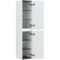 Шкаф пенал Aquanet Альтера 34 подвесной Белый матовый арт-337158 — фото 4, Пеналы для ванной комнаты