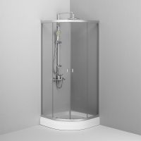 Товар: Душевой уголок AM.PM X-Joy Twin Slide 80х80 профиль Хром матовый стекло прозрачное арт-W88G-205-080MT64 - фото 3 Душевой уголок AM.PM X-Joy Twin Slide 80х80 профиль Хром матовый стекло прозрачное арт-W88G-205-080MT64 — фото 3, Душевые уголки четверть круга