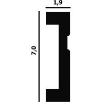 Товар: Молдинг Перфект 2000x70x19 мм арт-P01 - фото 2 Молдинг Перфект 2000x70x19 мм арт-P01 — фото 2, Молдинги