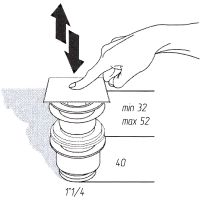 Донный клапан Migliore Ricambi click-clack Хром арт-17955 — фото 2, Донные клапаны
