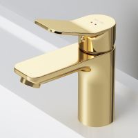 Смеситель для раковины AM.PM X-Joy Золото арт-F85A02199 — фото 1, Смесители для раковины