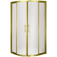 Душевой уголок Migliore Aurelia 90x90 профиль Золото стекло матовое арт-22657 — фото 1, Душевые уголки четверть круга