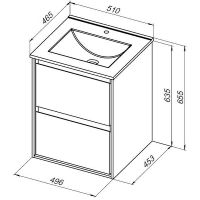 Товар: Тумба под раковину Aquanet Милан 50 подвесная Дуб рустикальный арт-336376 - фото 11 Тумба под раковину Aquanet Милан 50 подвесная Дуб рустикальный арт-336376 — фото 11, Тумбы под раковину