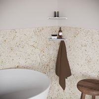 Металлическая полка Ravak Slim C угловая Белая арт-X07P652 — фото 3, Полки для ванной и душа