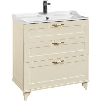 Тумба под раковину Aquaton Леон 80 Н Дуб бежевый арт-1A187801LBPR0 — фото 1, Тумбы под раковину