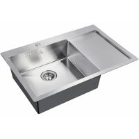 Кухонная мойка ZorG Steel Hammer 78 Нержавеющая сталь арт-SH 7851-L — фото 1, Кухонные мойки