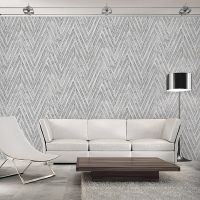 Обои Andrea Rossi Barbana Винил на флизелине (1,06*10,05) Серый, Геометрия арт-54282-4 — фото 2, Обои для стен