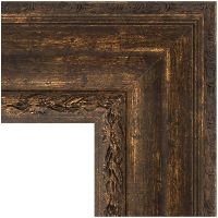 Зеркало Evoform Exclusive 152х67 с фацетом в багетной раме - Состаренное дерево с орнаментом 120 мм арт-BY 3560 — фото 3, Зеркала в ванную комнату