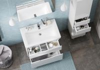 Тумба под раковину Aquaton Дакота 75 Белая Выбеленное дерево арт-1A202901DAAY0 — фото 10, Тумбы под раковину