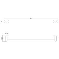 Полотенцедержатель Belz B900 Хром арт-B90001 — фото 2, Полотенцедержатели